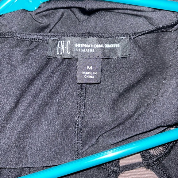 INC International Concepts long sleeve deep v-neck bodysuit - Picture 6 of 7